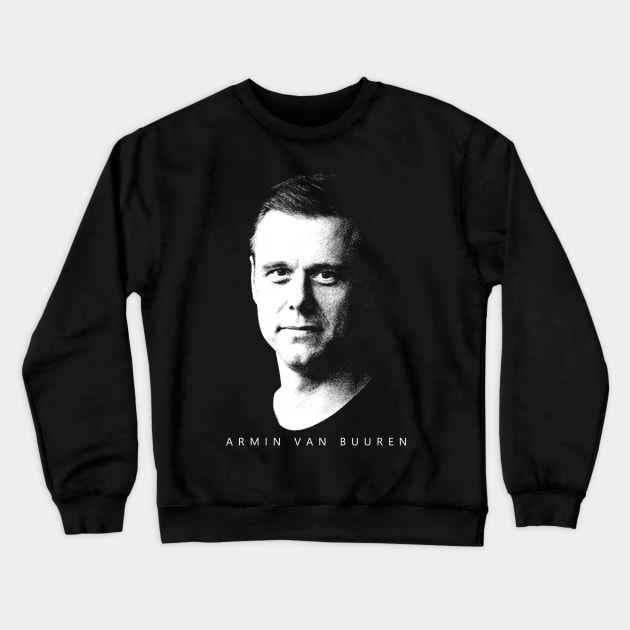 DJ Armin Van Buuren Retro Portrait Crewneck Sweatshirt by LEMESGAKPROVE